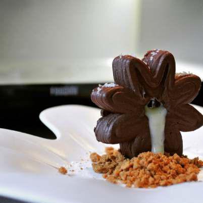 3D printed chocolate dessert